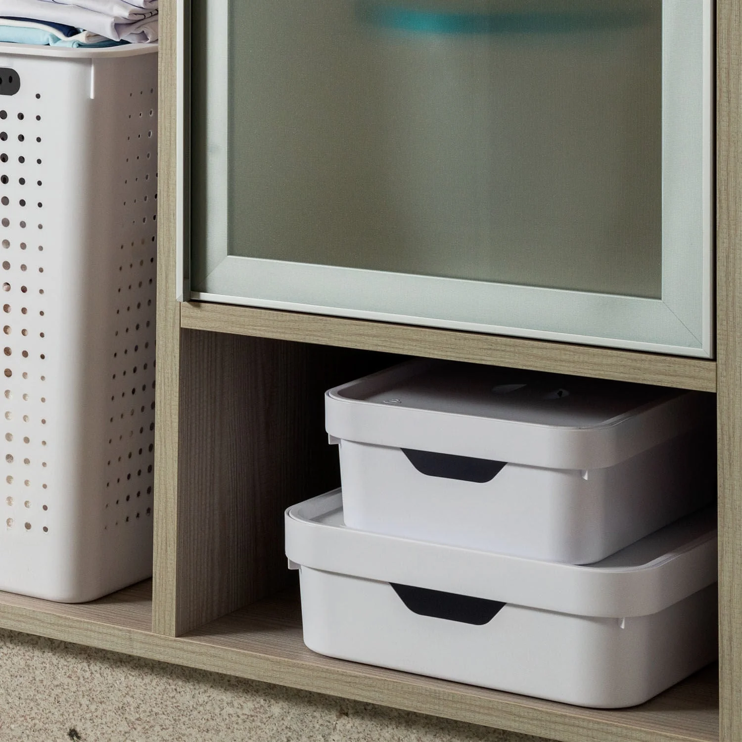 Caixa Organizadora Ou com Tampa 16L Linha Cube