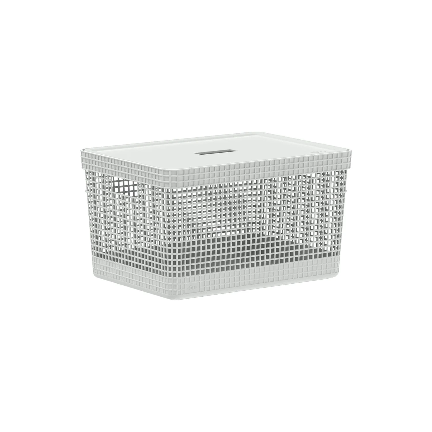 Cesto organizador Ou 20L com tampa Linha Grid