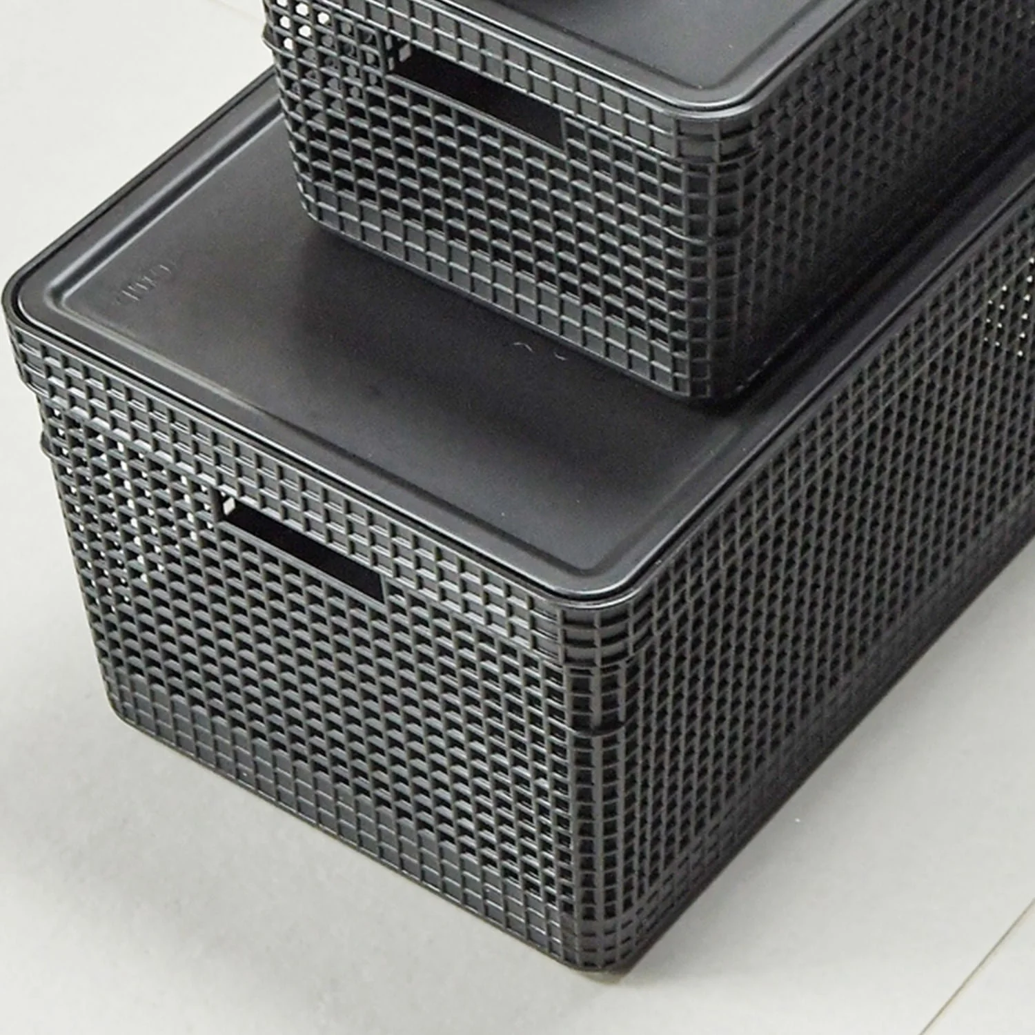 Cesto organizador Ou 20L com tampa Linha Grid