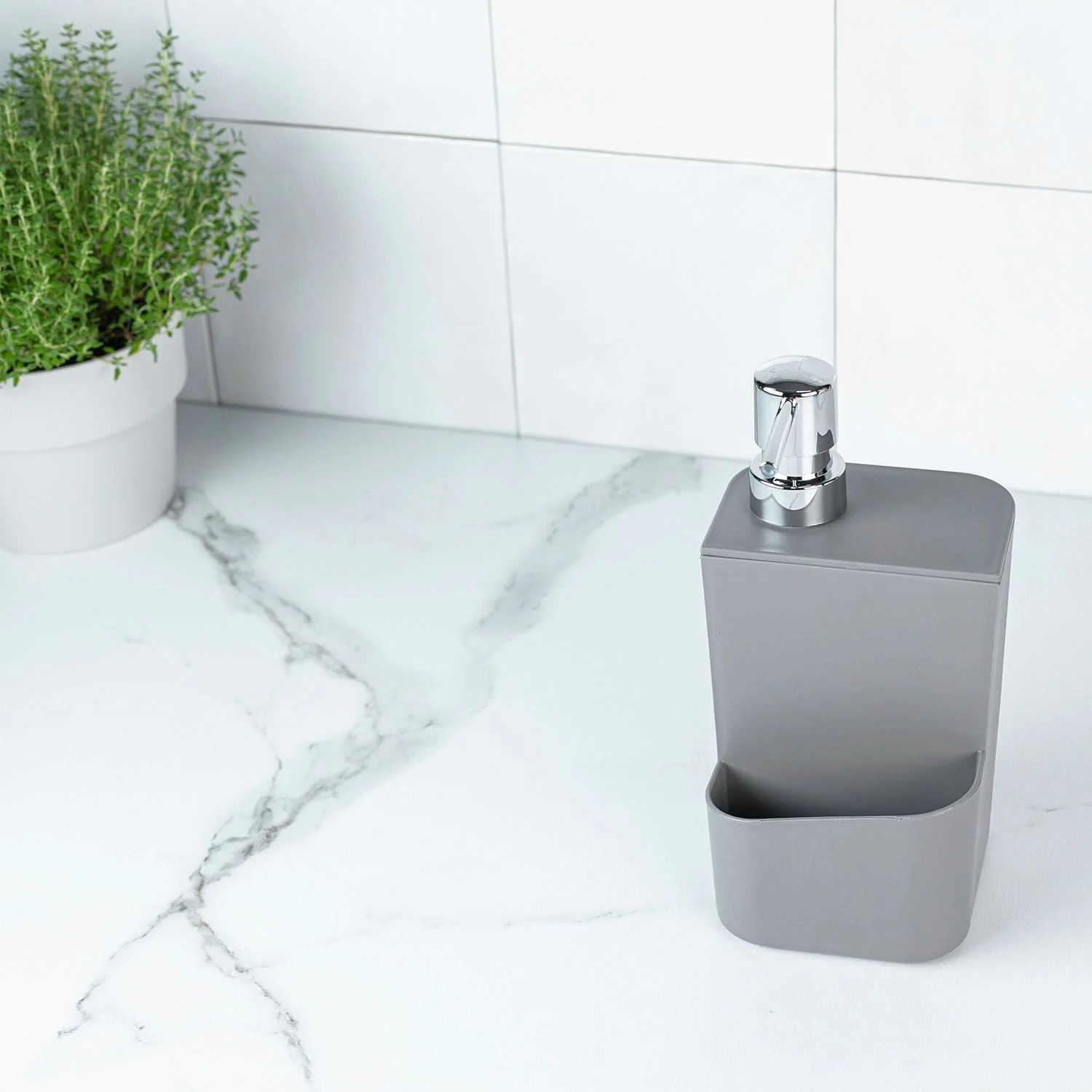 Dispenser para detergente e esponja Ou 650ml Linha Trium