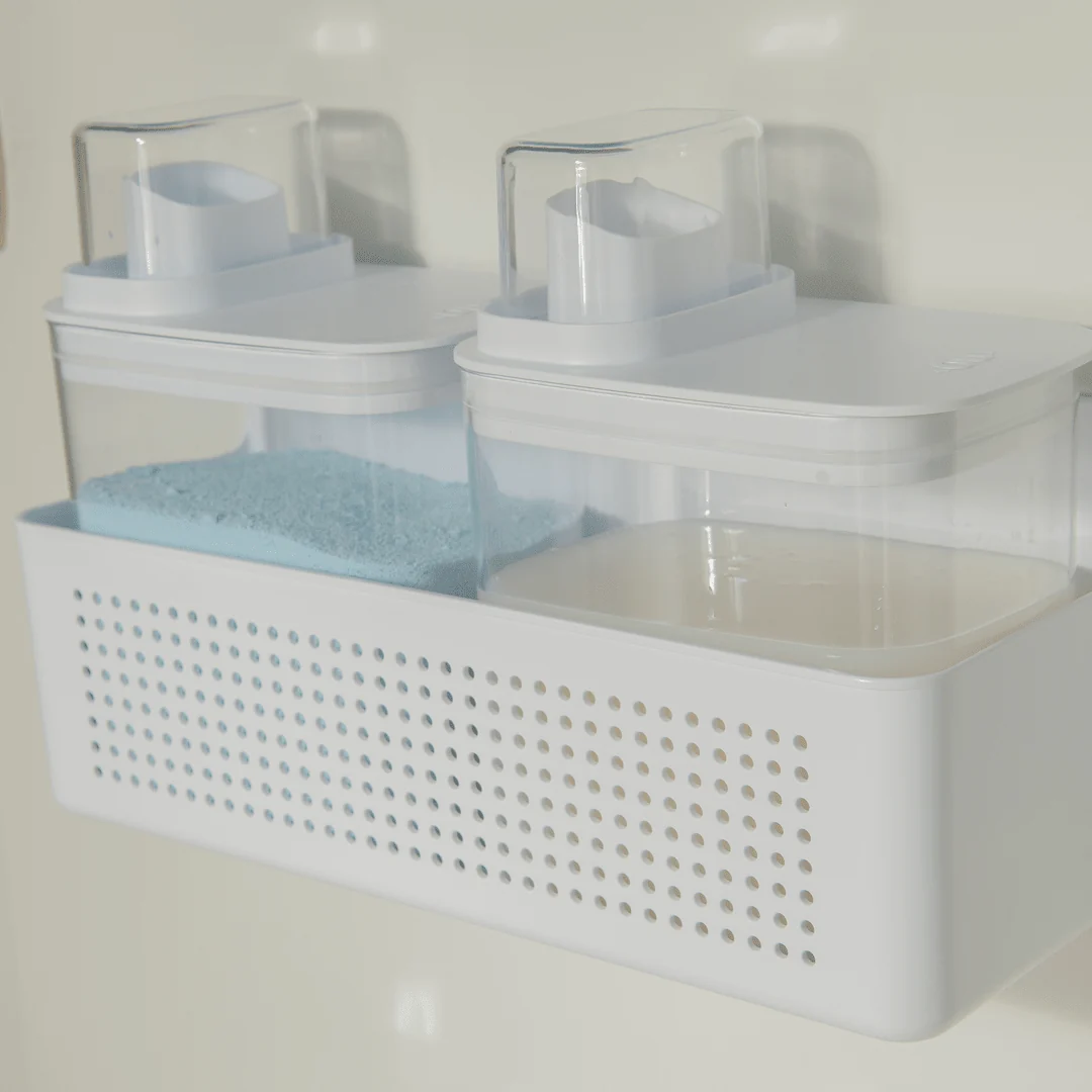 Kit Organizador de Parede e Armário com Dispensers Ou 1,5L 3 Peças Linhas Flow