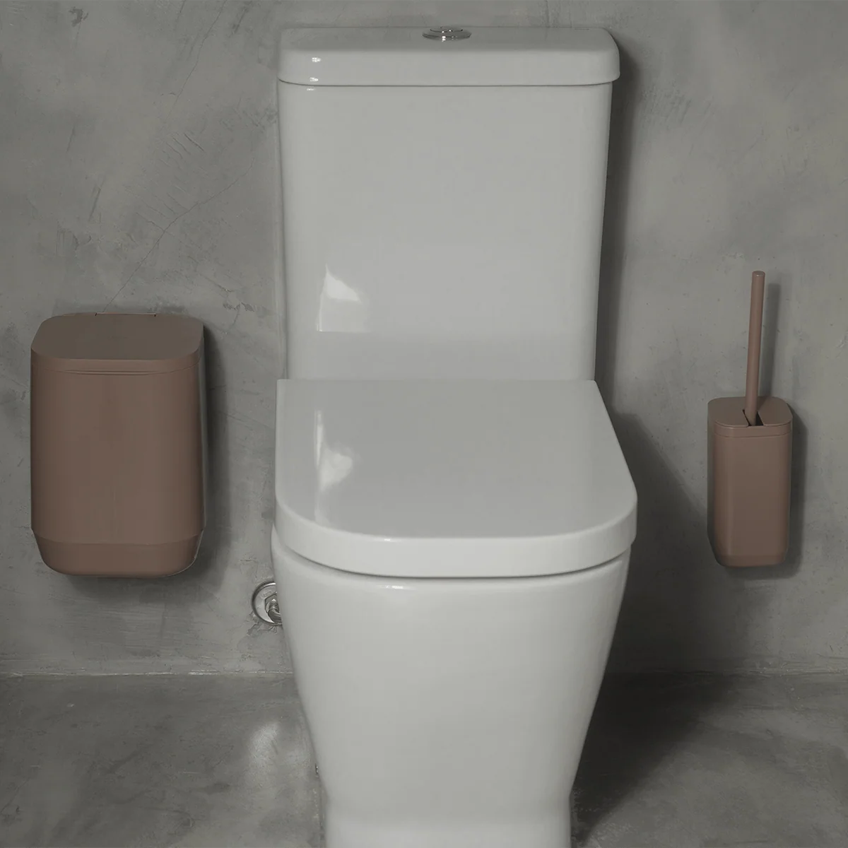 Kit de Banheiro Completo com Lixeira de Piso/Parede Ou 6 Unidades Linha Aura