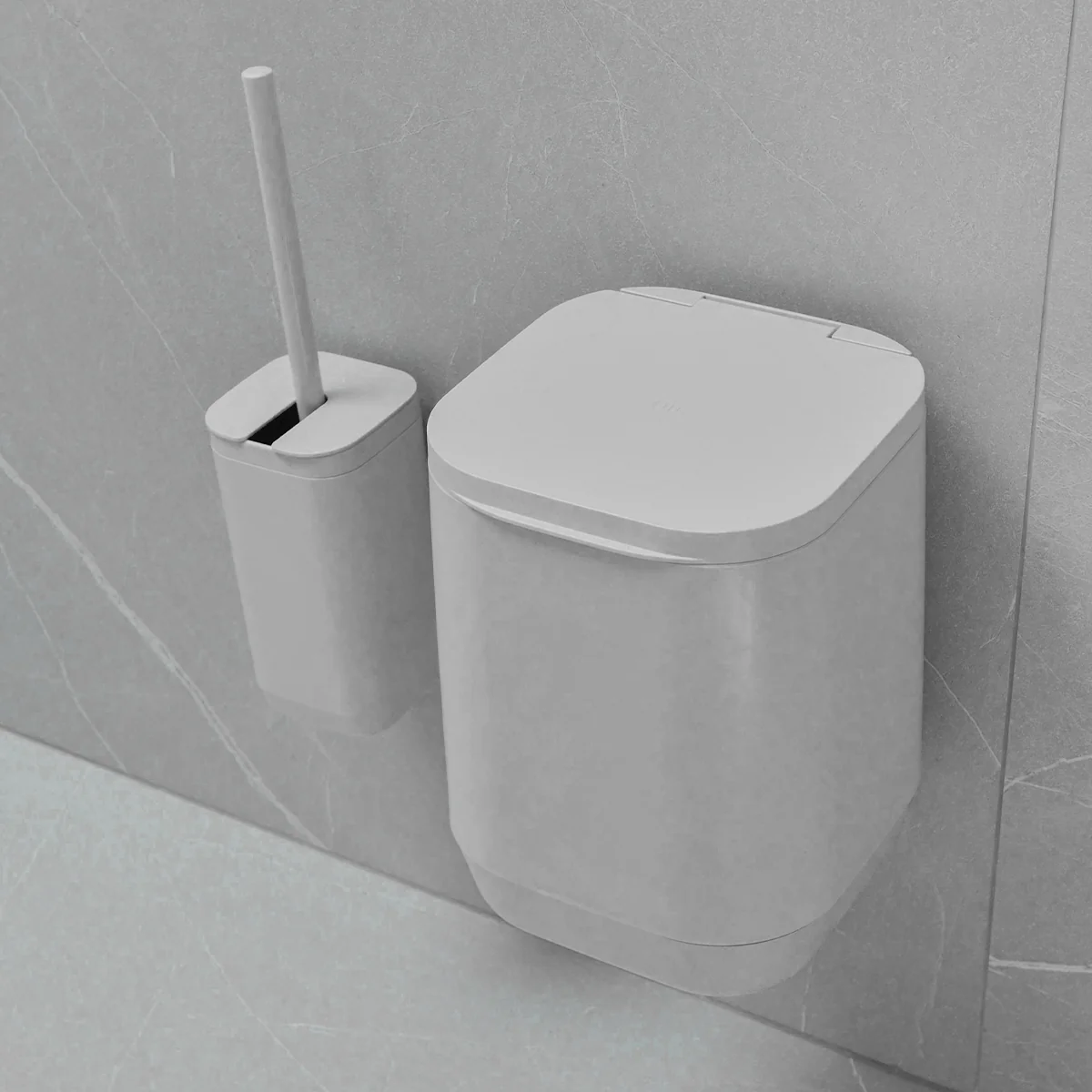 Kit de Banheiro com Lixeira de Piso/Parede Ou 2 Unidades Linha Aura