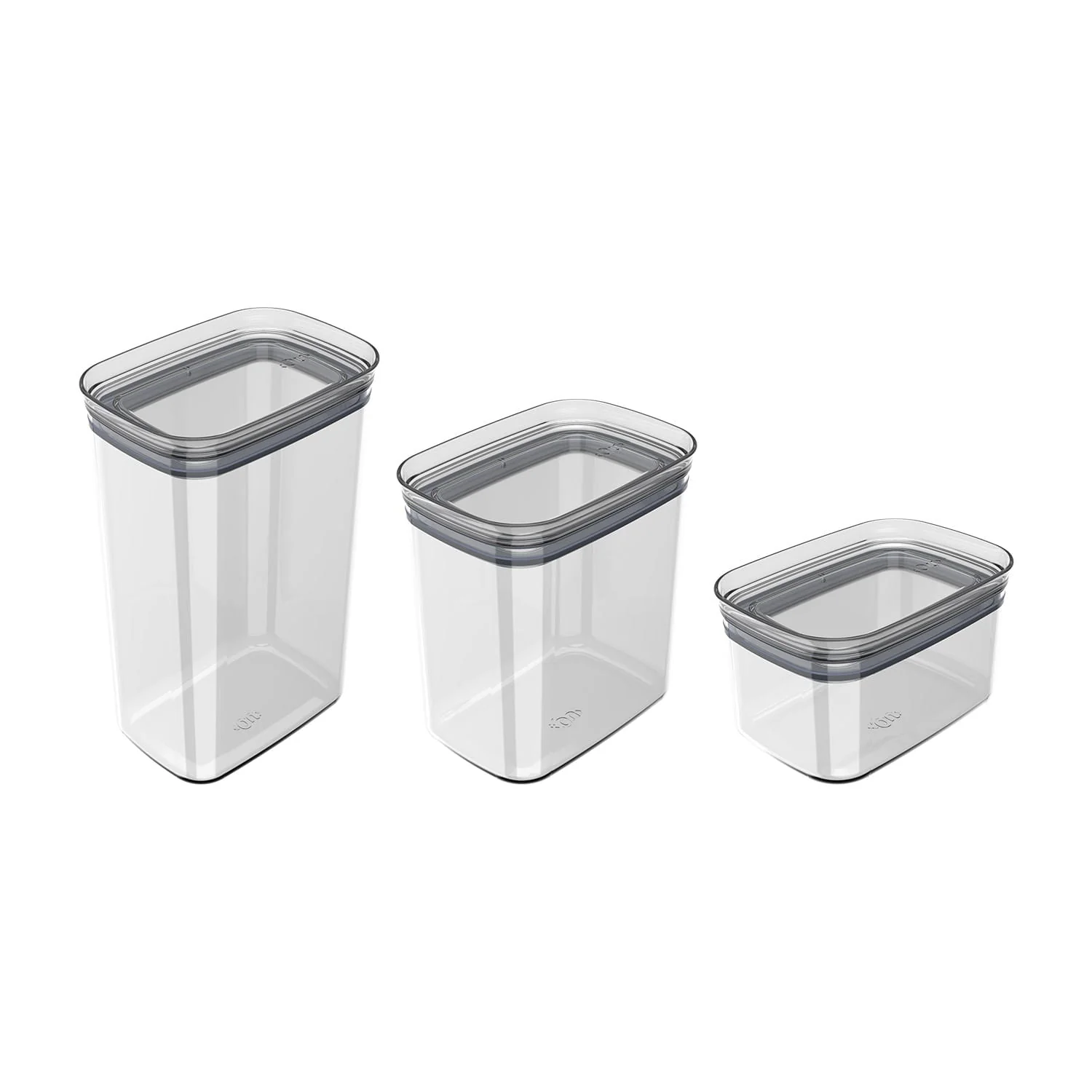 Kit de Potes Herméticos Modular Ou 3 Unidades Linha Block