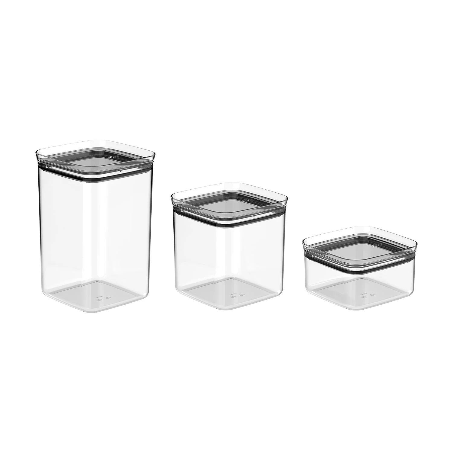 Kit de Potes Herméticos Ou 3 Unidades Linha Block
