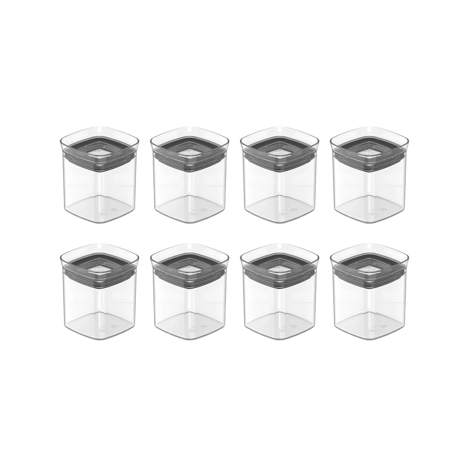 Kit de Potes Herméticos Ou 8 Unidades 150ml Linha Block