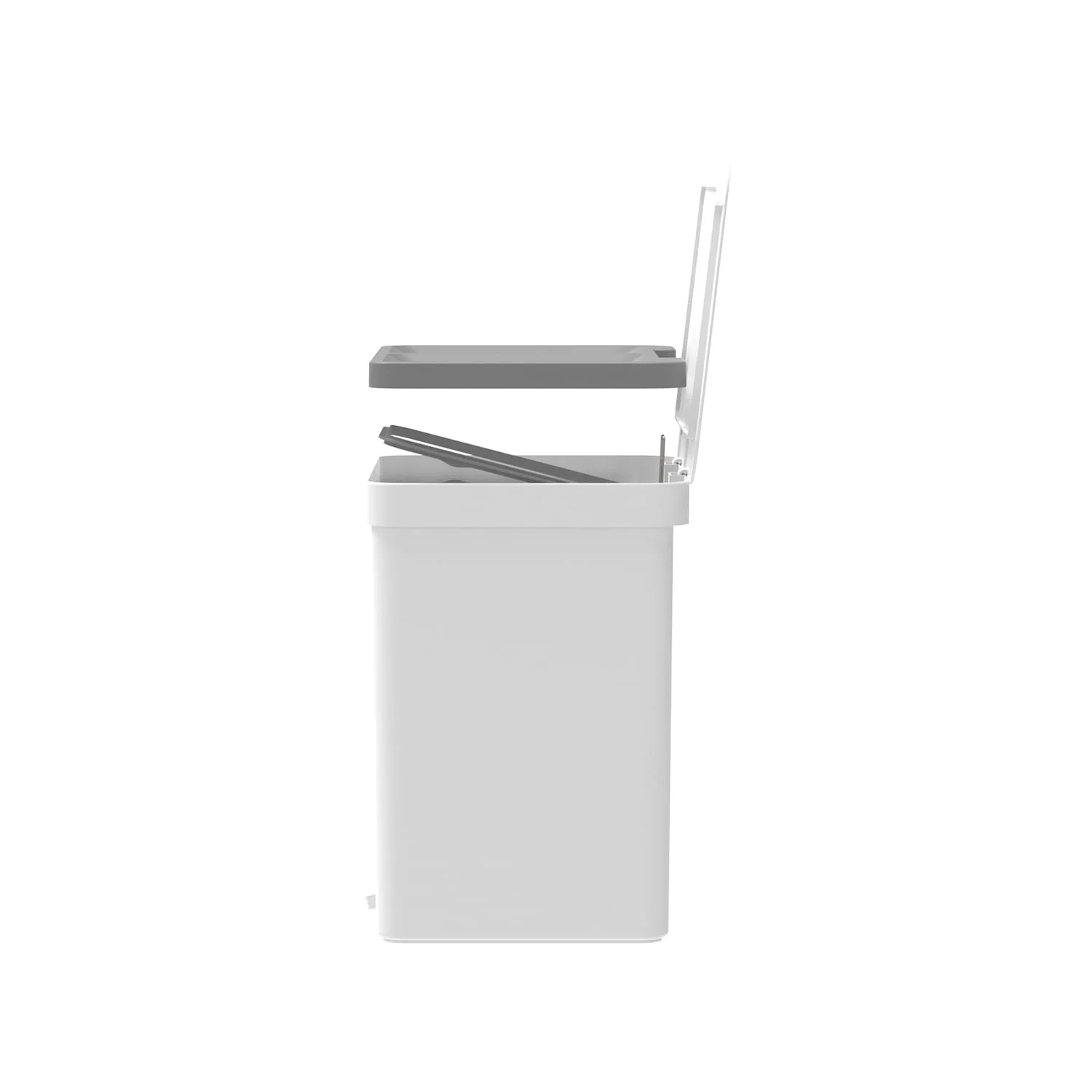 Lixeira de pedal com duplo compartimento Ou 20L Linha Trium