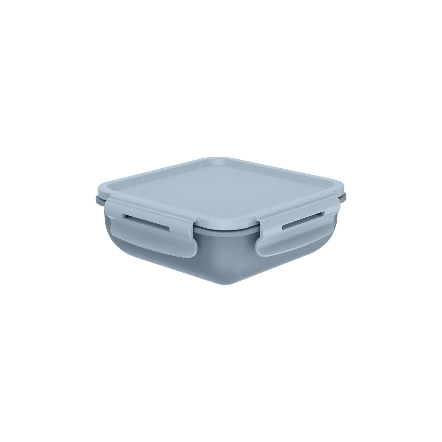 Marmita Hermética Quadrada Bicolor com Divisória Ou 570ml Linha Marmitou