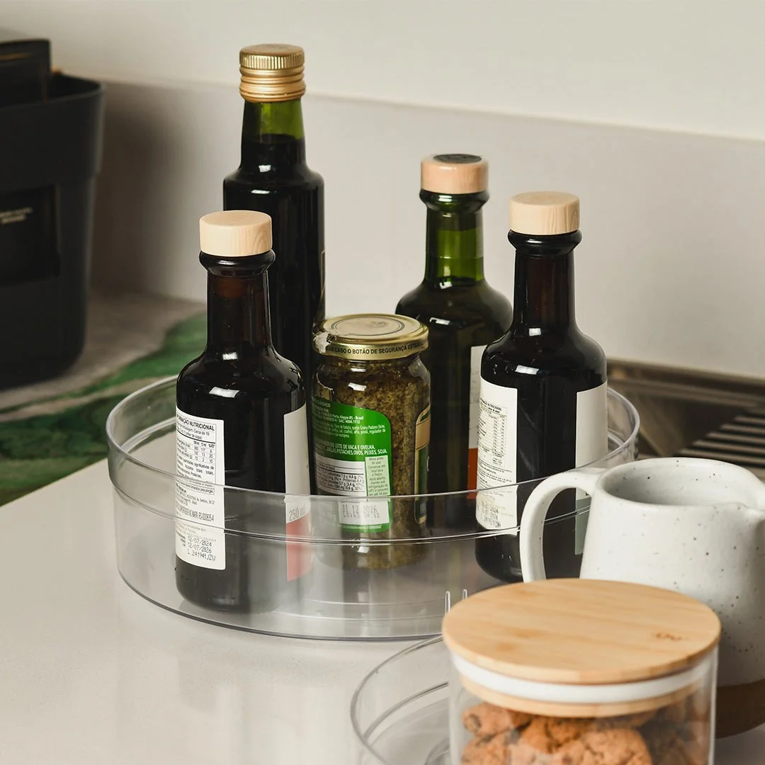 Organizador Giratório Alto Ou Linha Clear