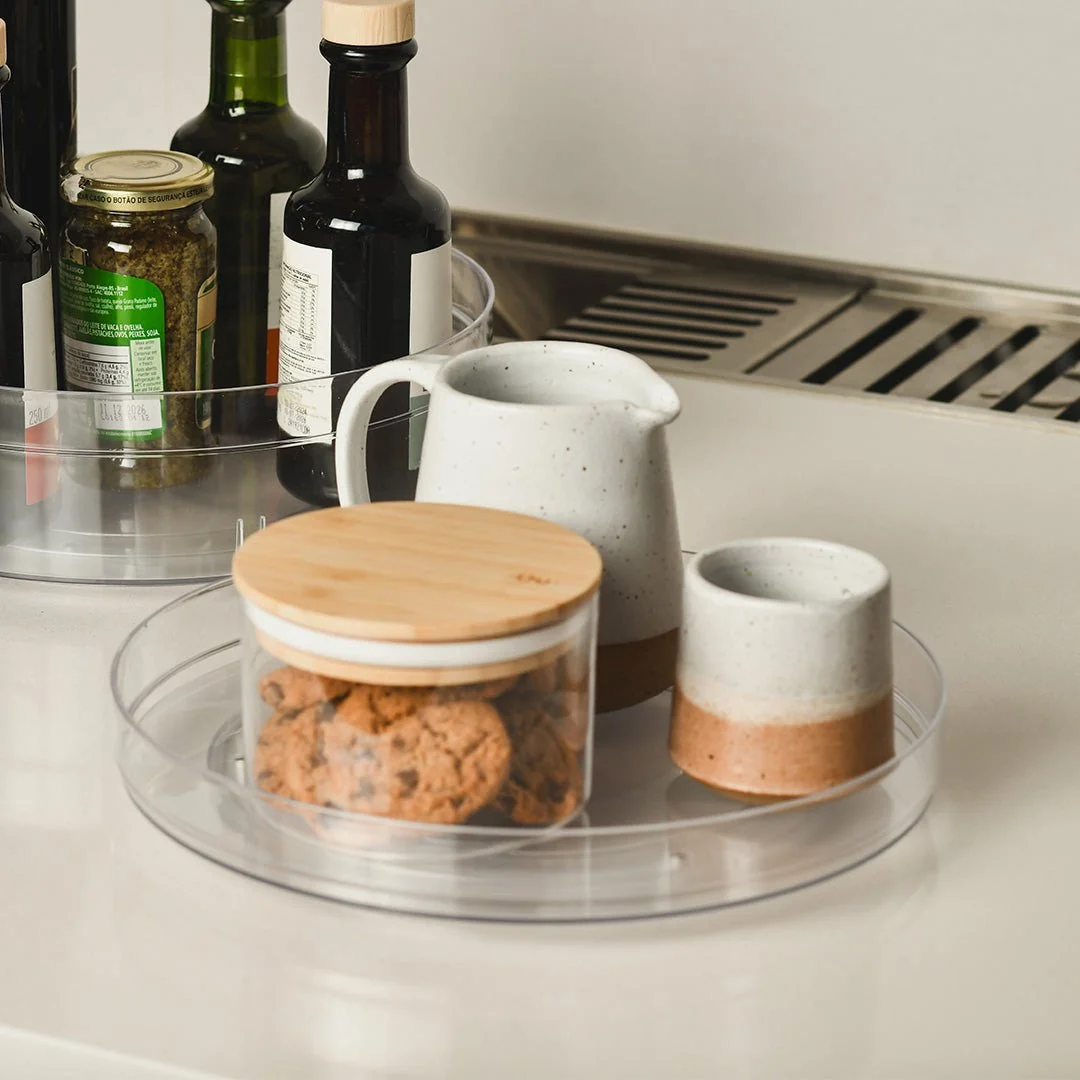 Organizador Giratório Baixo Ou Linha Clear