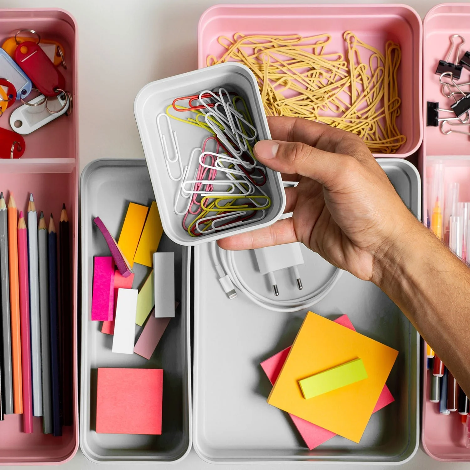 Organizador de Gaveta Mini Ou 11,5x8x5,5cm Linha Logic
