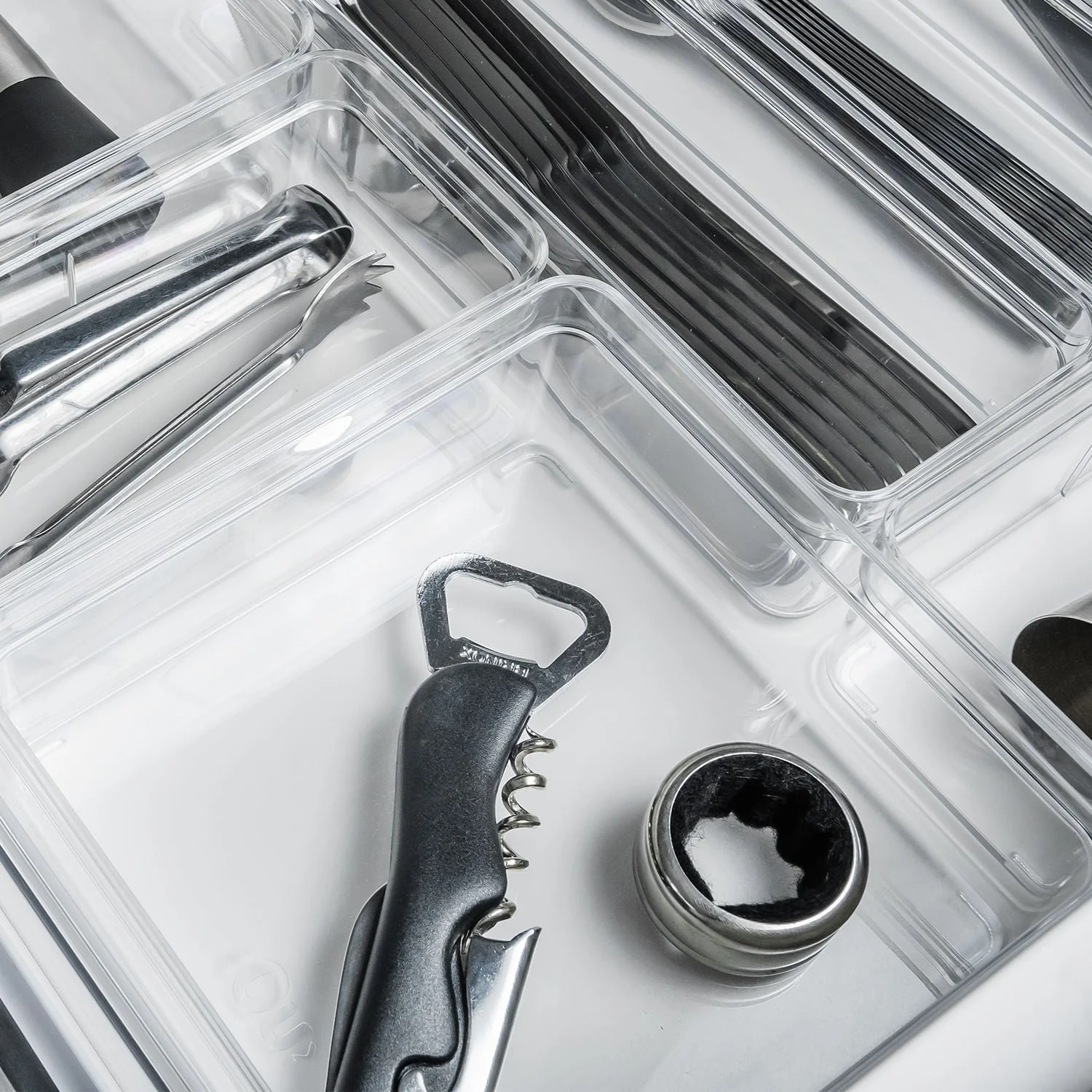 Organizador de Gavetas Ou 15 x 15 x 5,6cm Linha Clear Gavetas