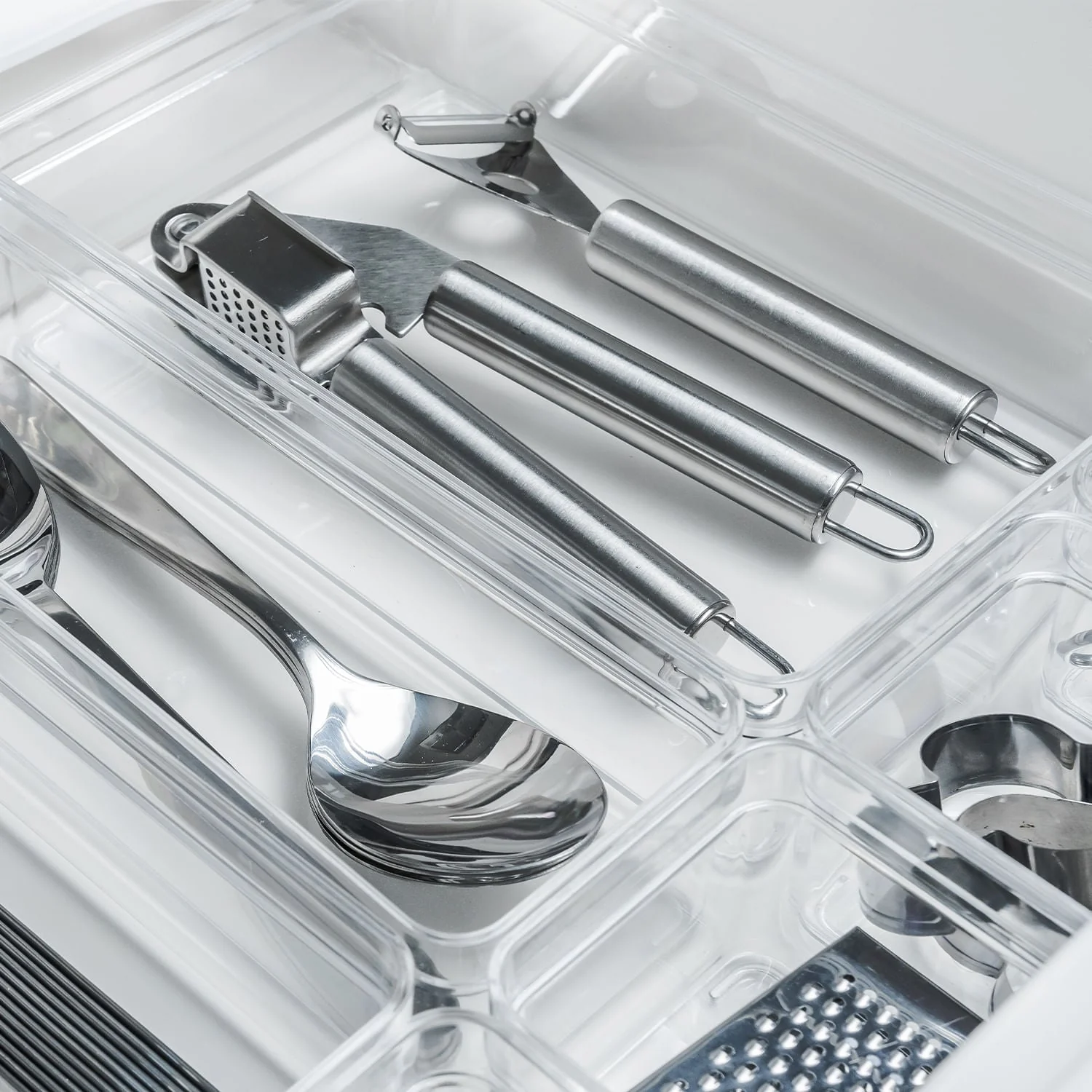 Organizador de Gavetas Ou 22,5 x 15 x 5,6cm Linha Clear Gavetas