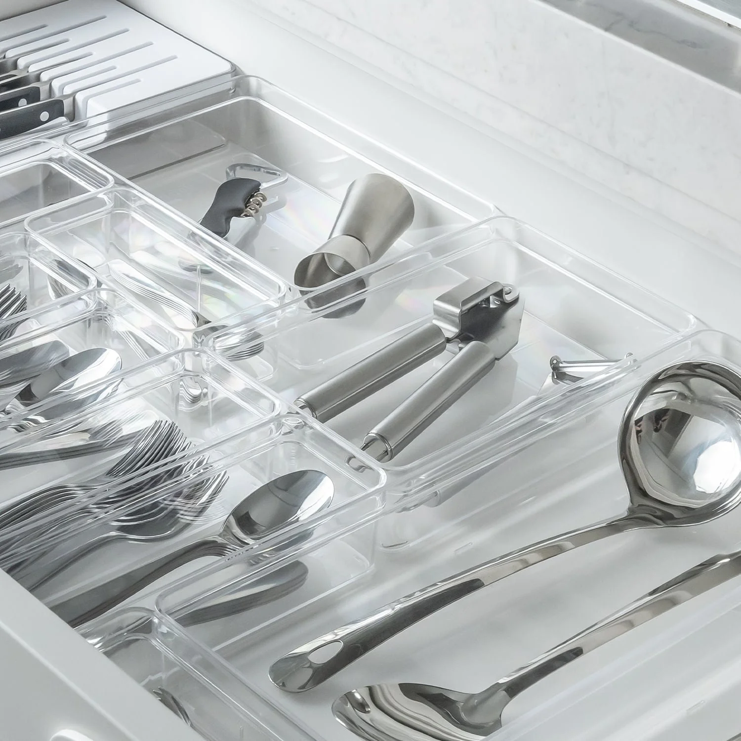 Organizador de Gavetas Ou 22,5 x 15 x 5,6cm Linha Clear Gavetas
