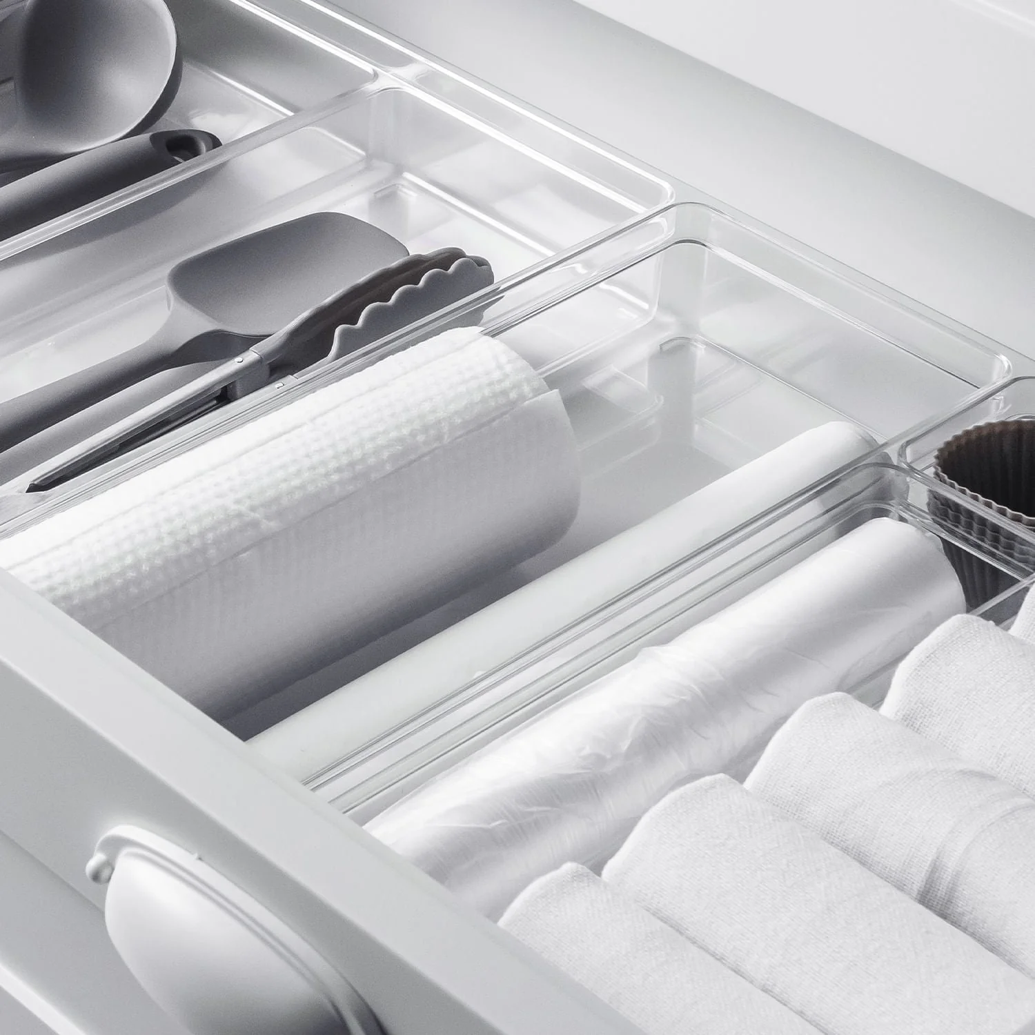 Organizador de Gavetas Ou 37,5 x 15 x 5,6cm Linha Clear Gavetas