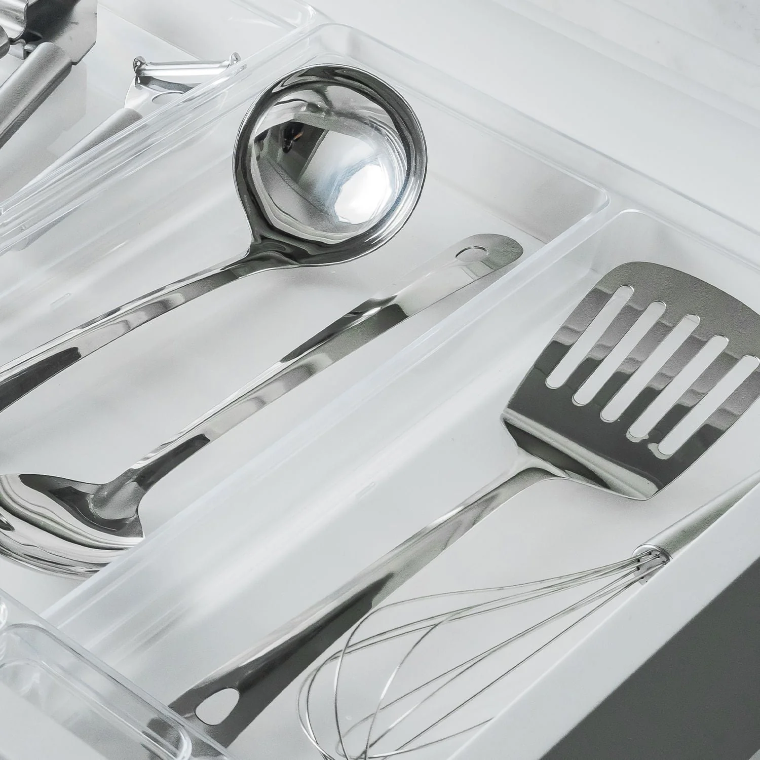 Organizador de Gavetas Ou 37,5 x 30 x 5,6cm Linha Clear Gavetas