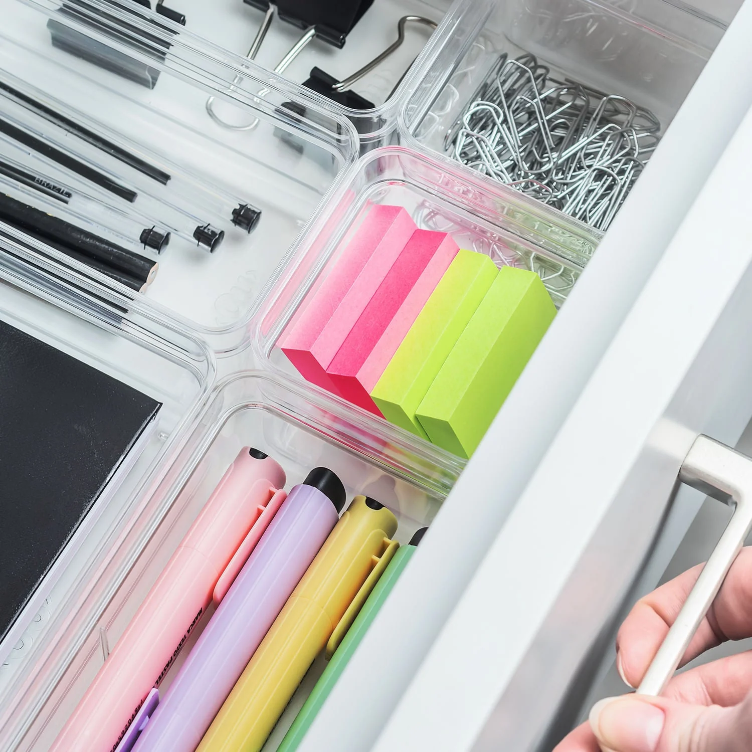 Organizador de Gavetas Ou 7,5 x 7,5 x 5,6cm Linha Clear Gavetas
