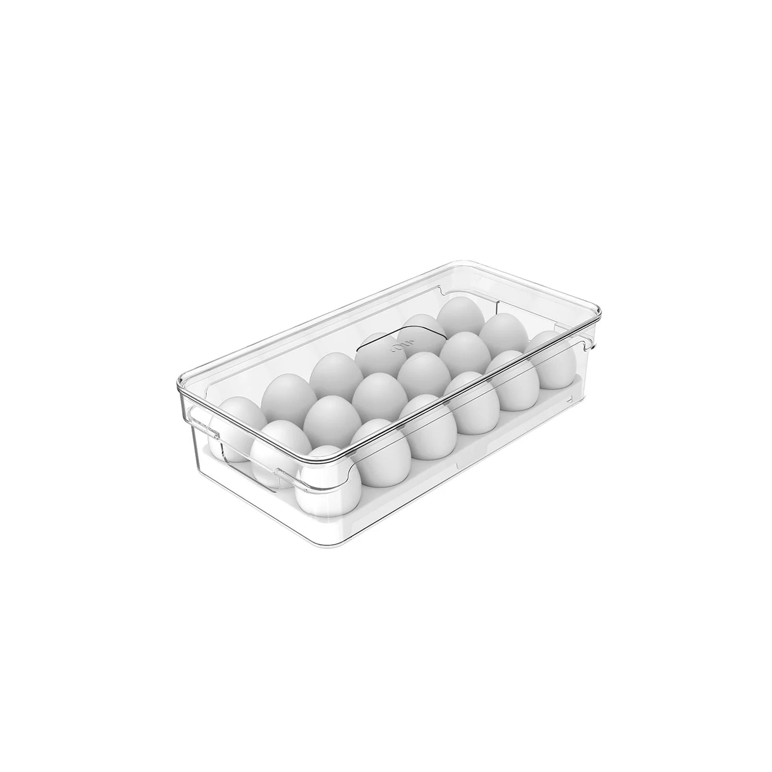 Organizador de Ovos com Tampa Ou 18 Ovos Linha Clear Fresh