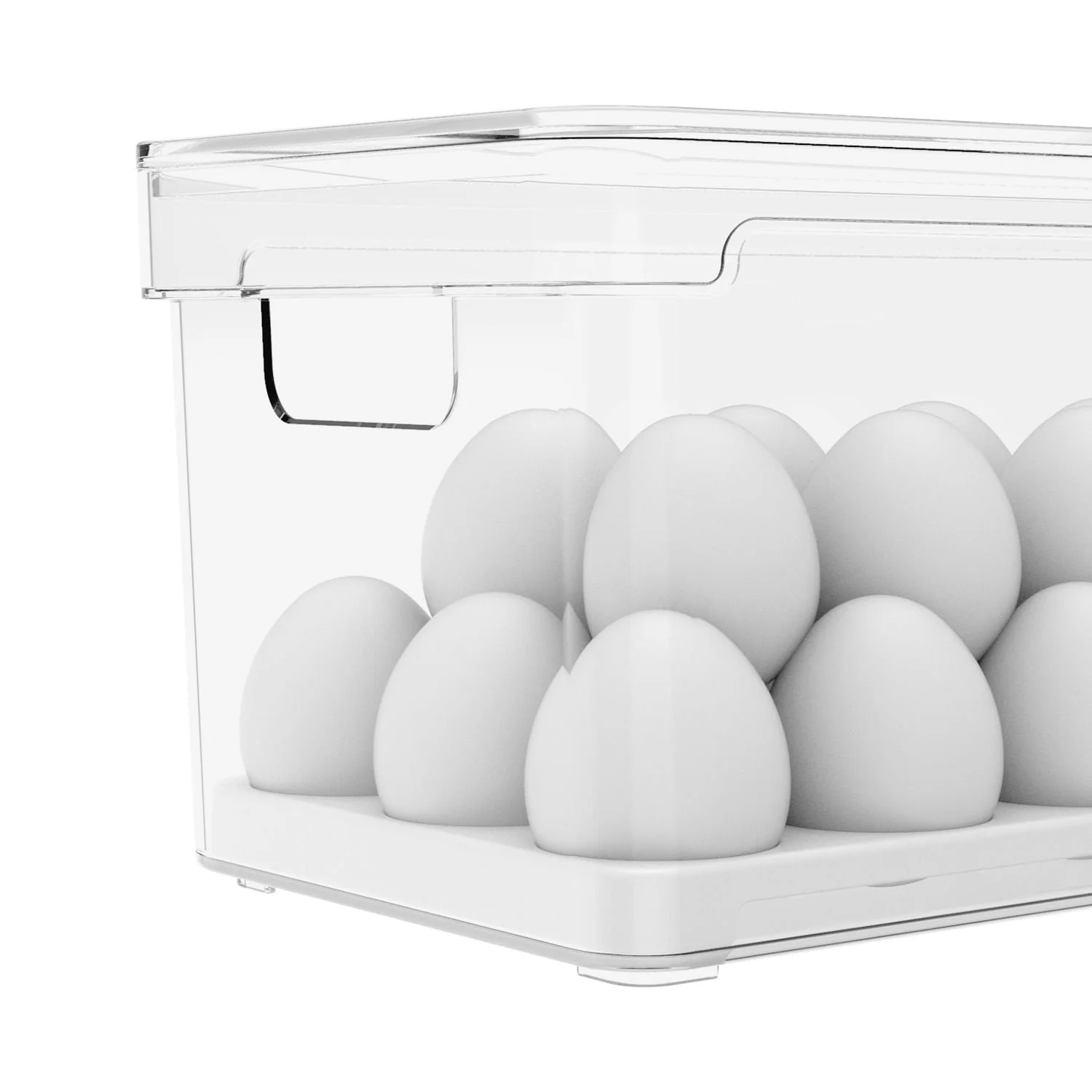 Organizador de Ovos com Tampa Ou 36 Ovos Linha Clear Fresh