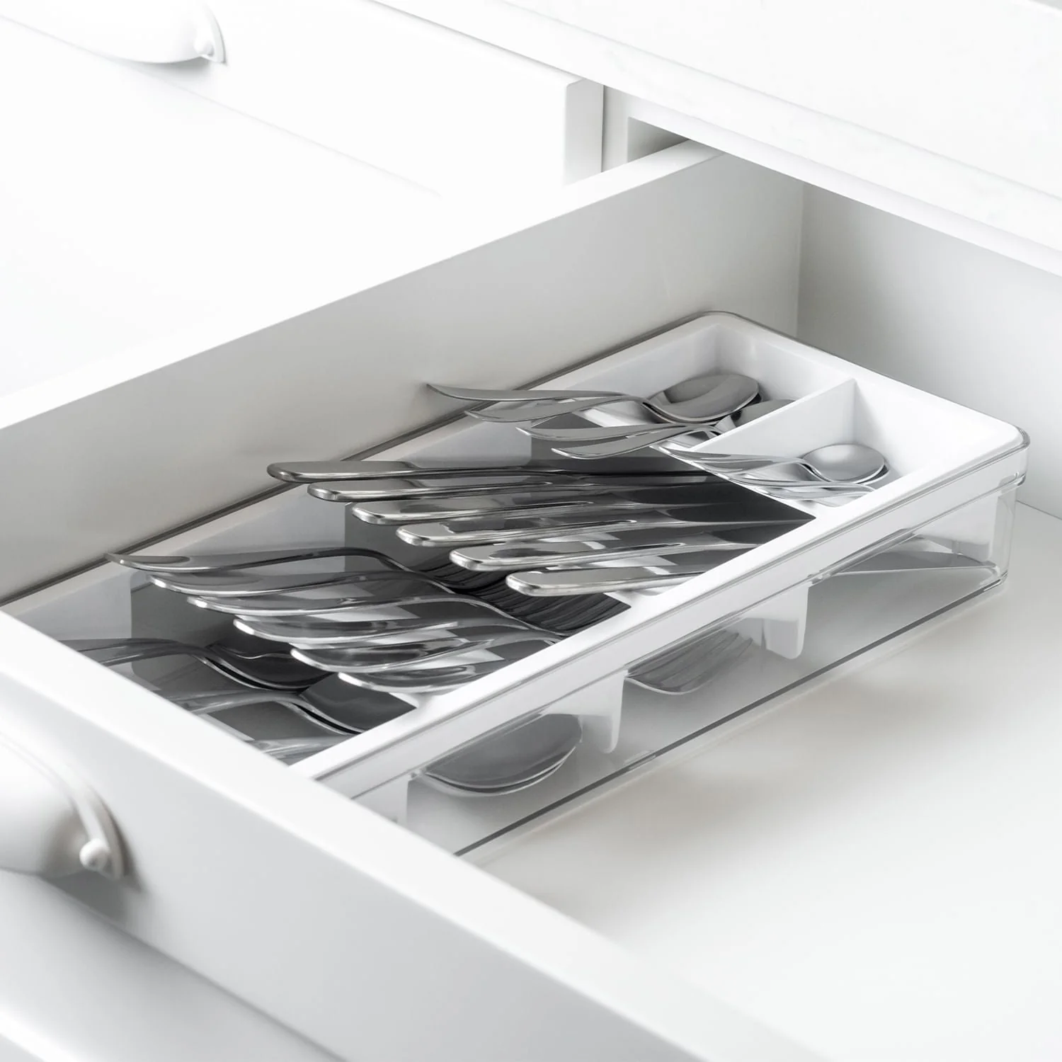 Organizador de Talheres Ou Linha Clear Gavetas