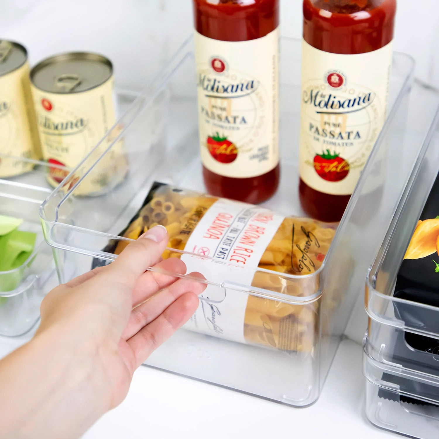 Organizador de armários Ou 7,5L Linha Clear