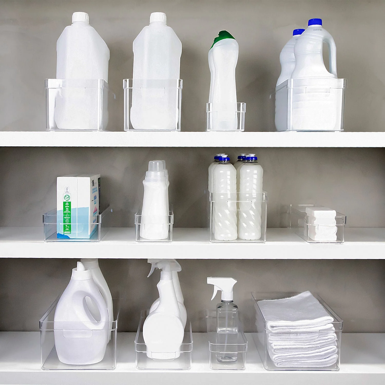 Organizador de armários Ou 7,5L Linha Clear