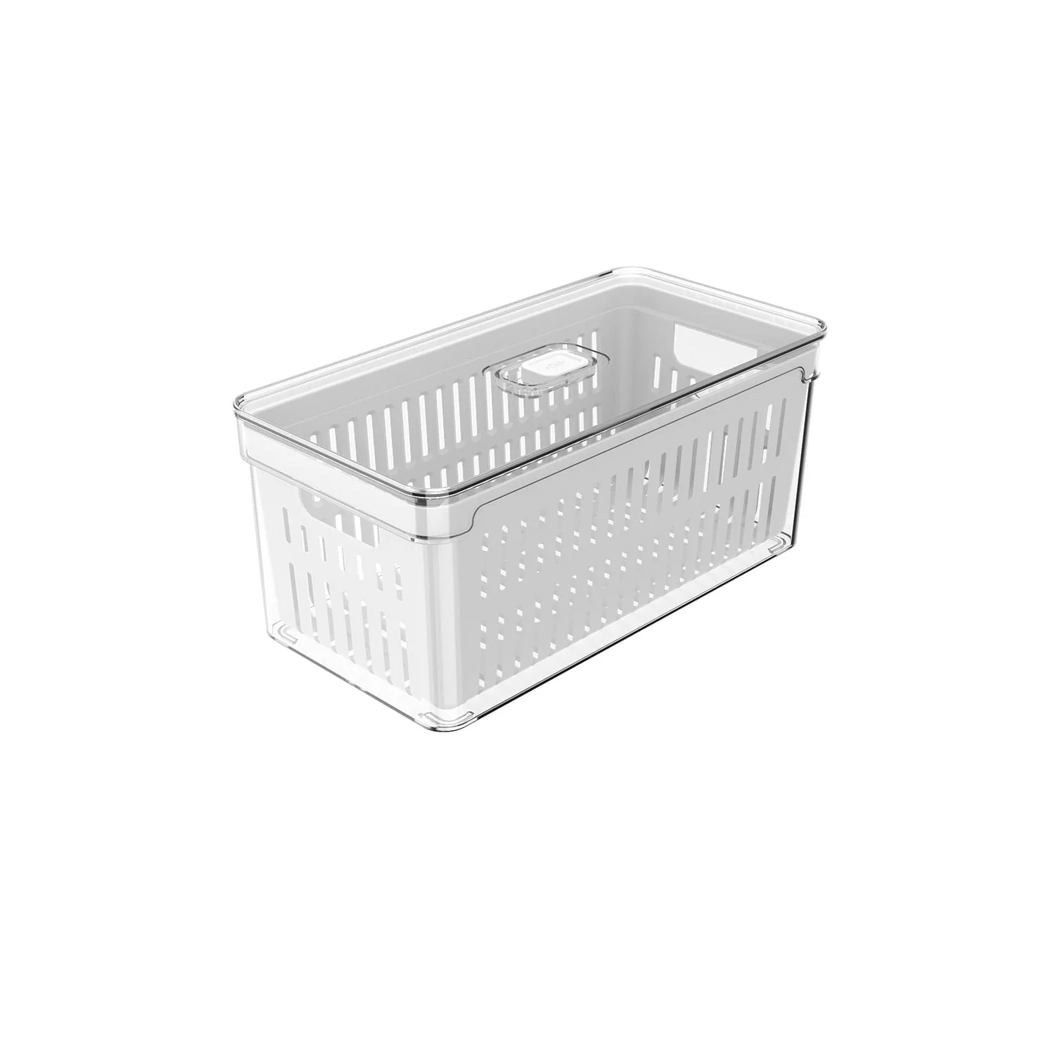 Organizador de geladeira com cesto Ou 5L Linha Clear Fresh