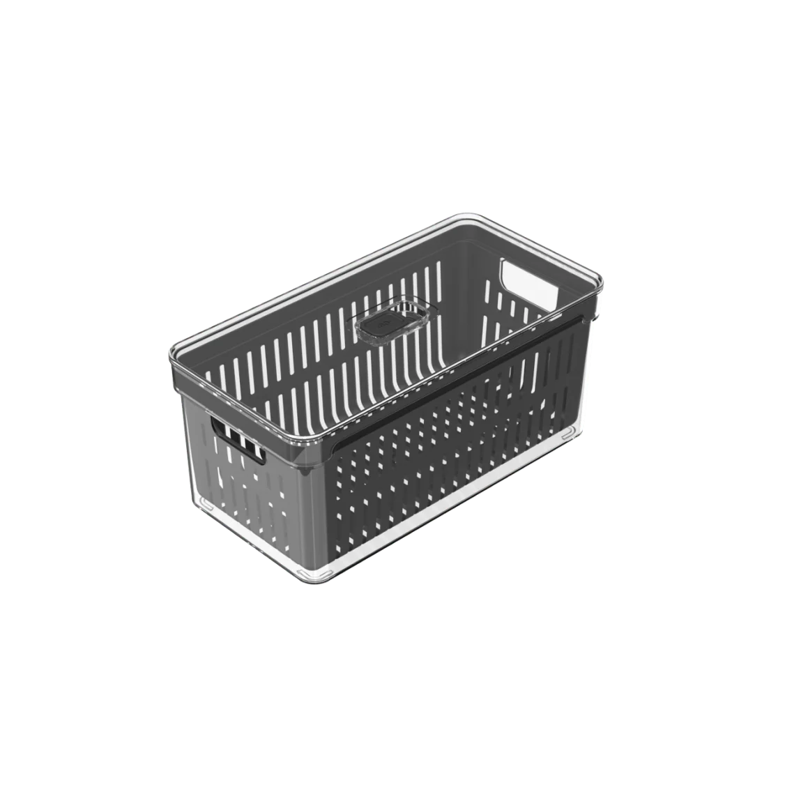 Organizador de geladeira com cesto Ou 5L Linha Clear Fresh