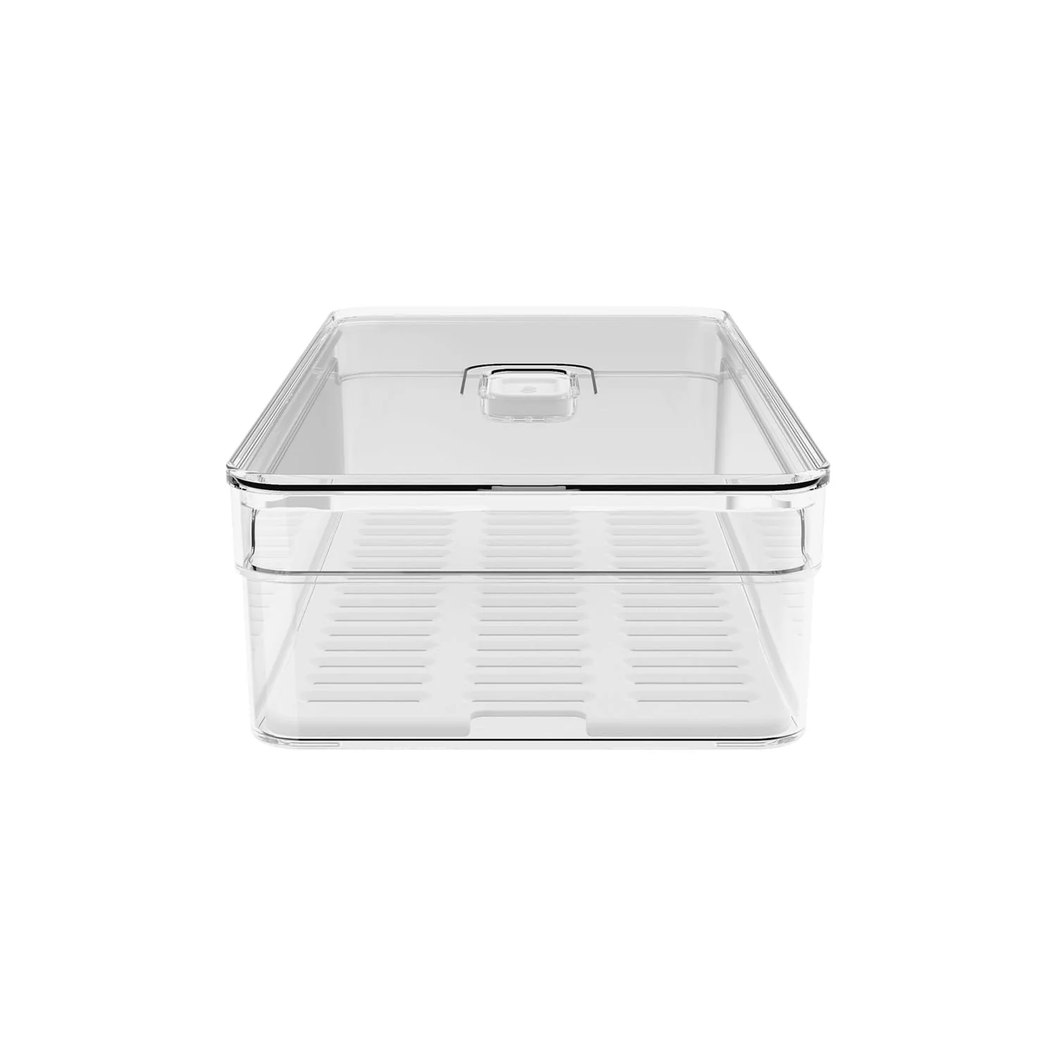 Organizador de geladeira com tampa Ou 2,8L Linha Clear Fresh