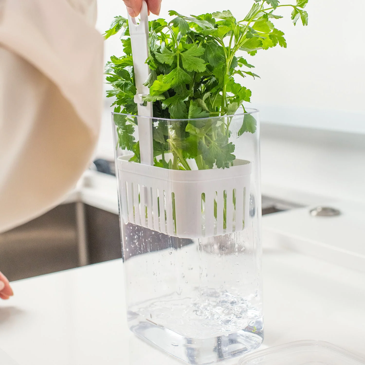 Organizador de temperos Ou 2,3L Linha Clear Fresh