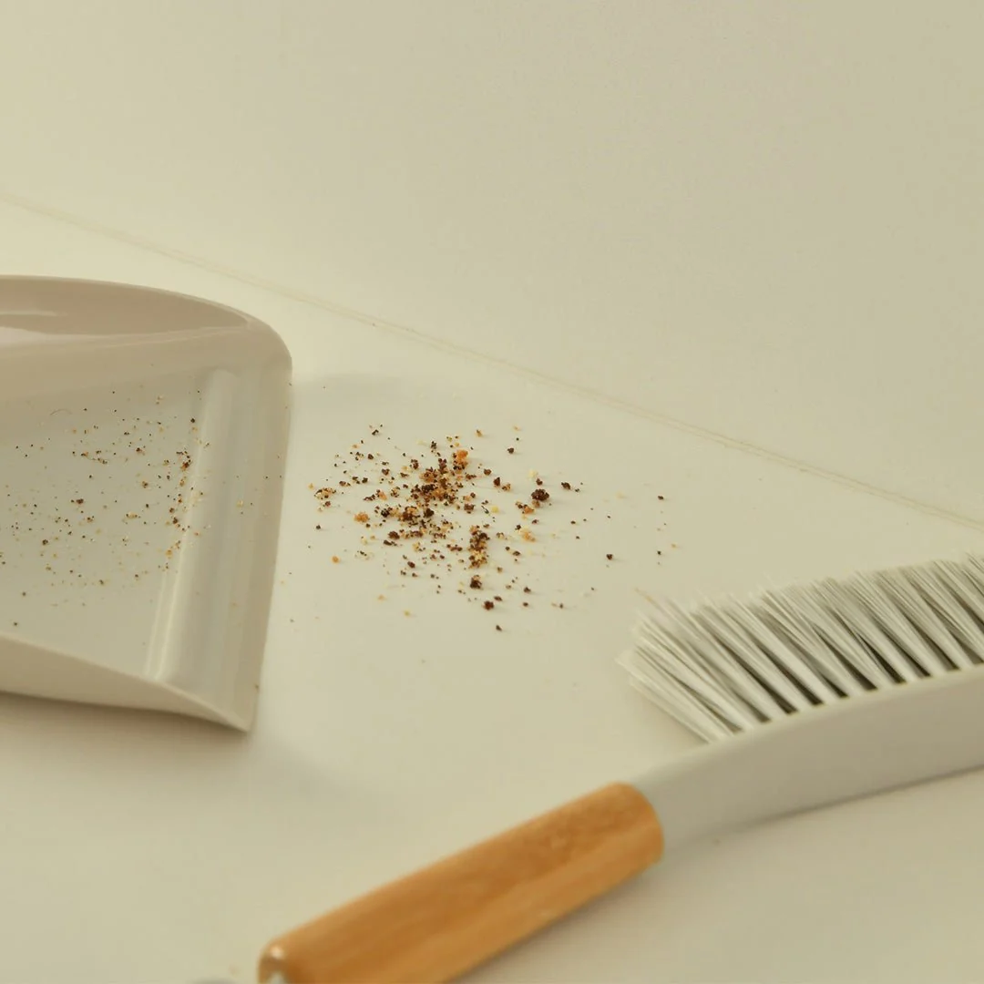 Pá e Escova de Limpeza com Cabo de Bambu Ou Linha Flow