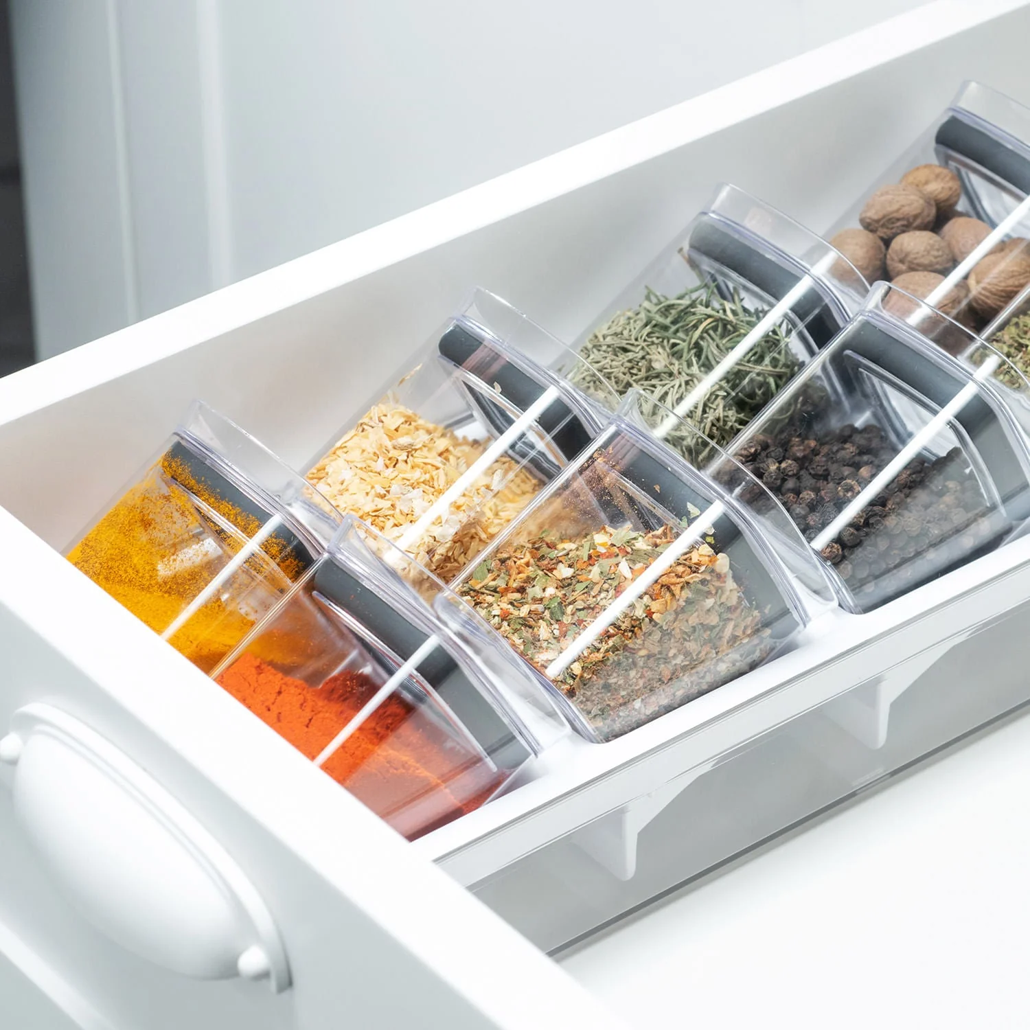 Porta Temperos Ou 9 Peças Linha Clear Gavetas