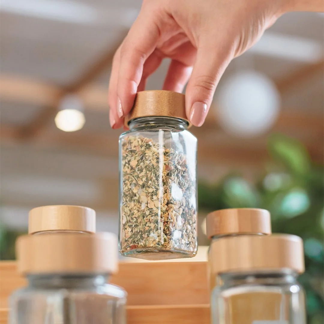 Pote Hermético Organizador de Vidro Ou 125ml Linha Keep