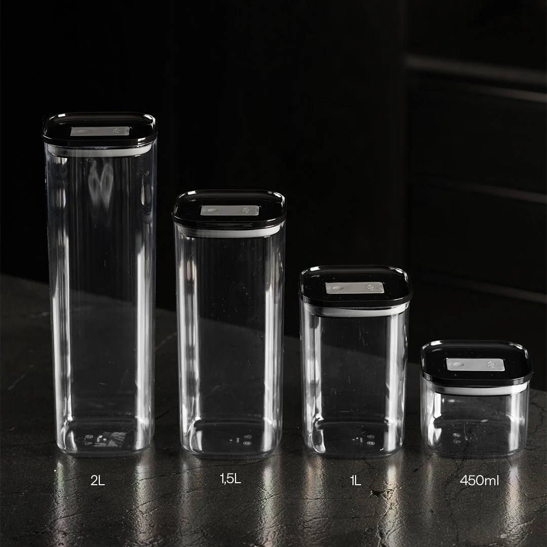 Pote Hermético Ou Quadrado 1L Linha Duo Lock