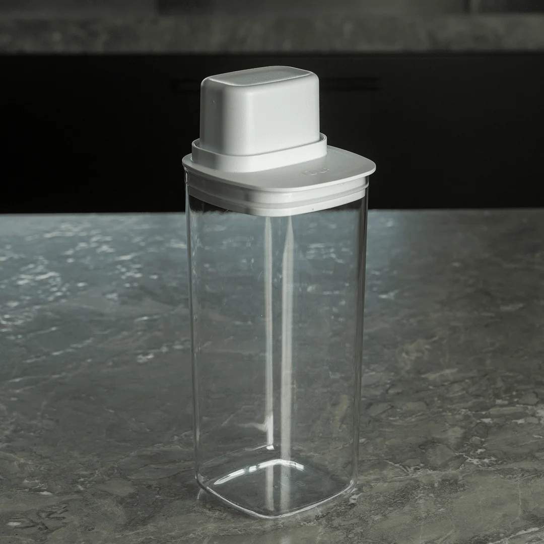 Pote Hermético Para Mantimentos com Medidor Ou Quadrado 1,5L Linha Drop