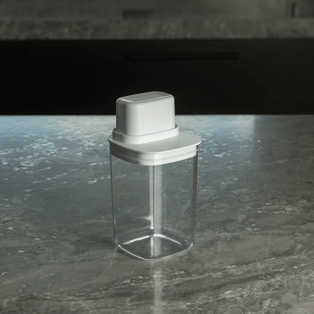 Pote Hermético Para Mantimentos com Medidor Ou Quadrado 1L Linha Drop