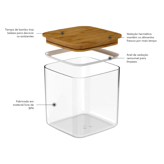 Pote hermético maxxi Ou 2,3L Linha Keep