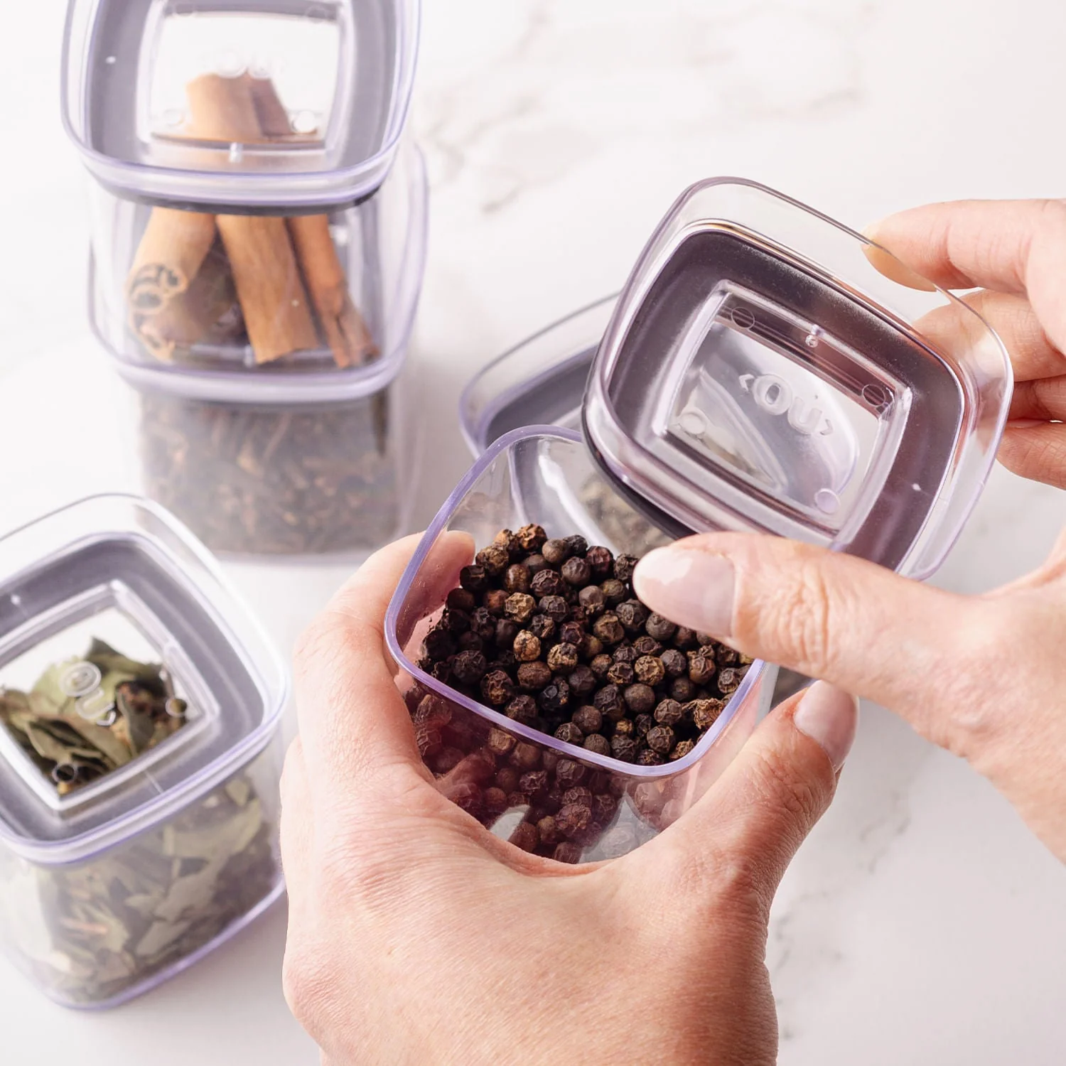 Pote hermético organizador Ou 150ml Linha Block