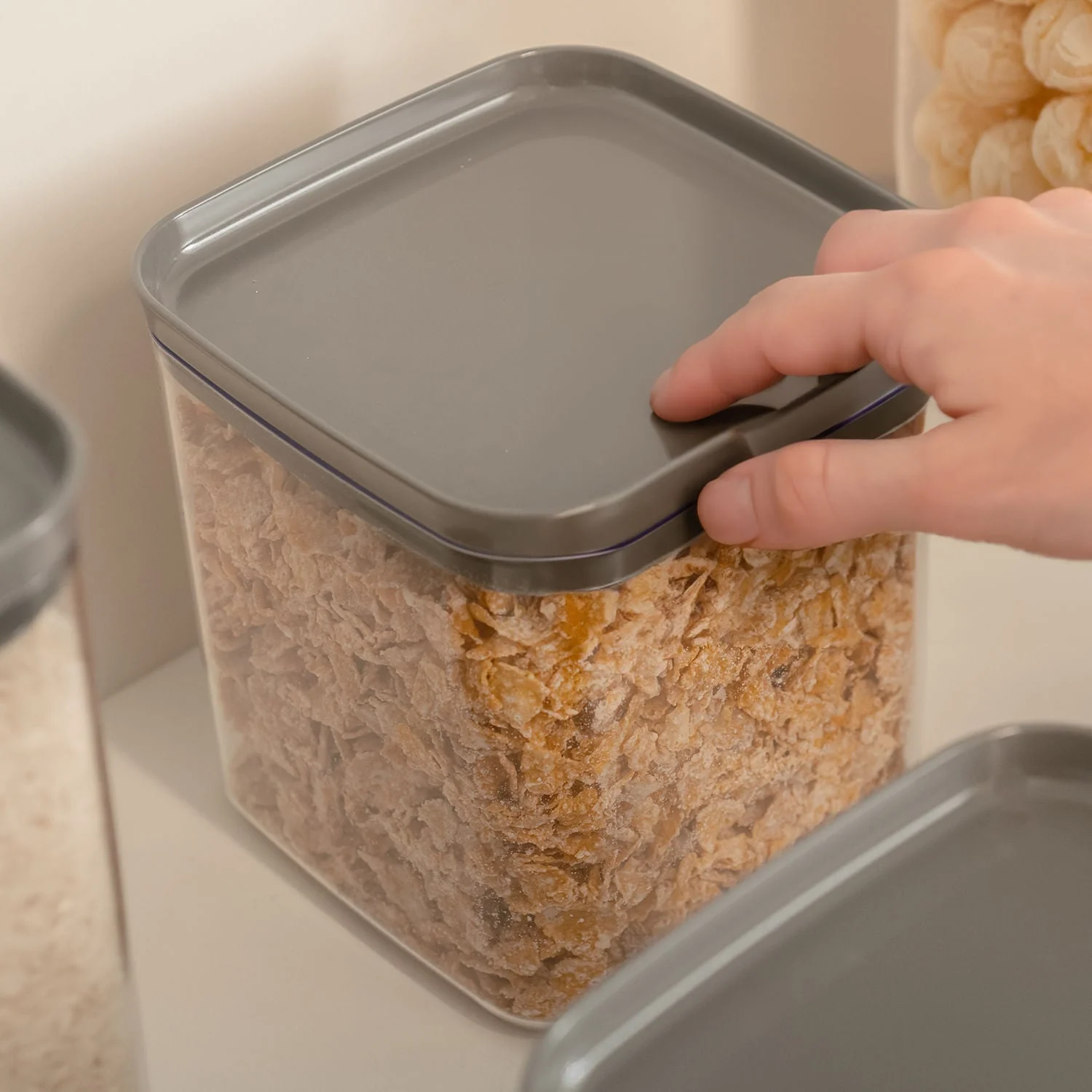 Pote hermético organizador Ou 2,3L Linha Block