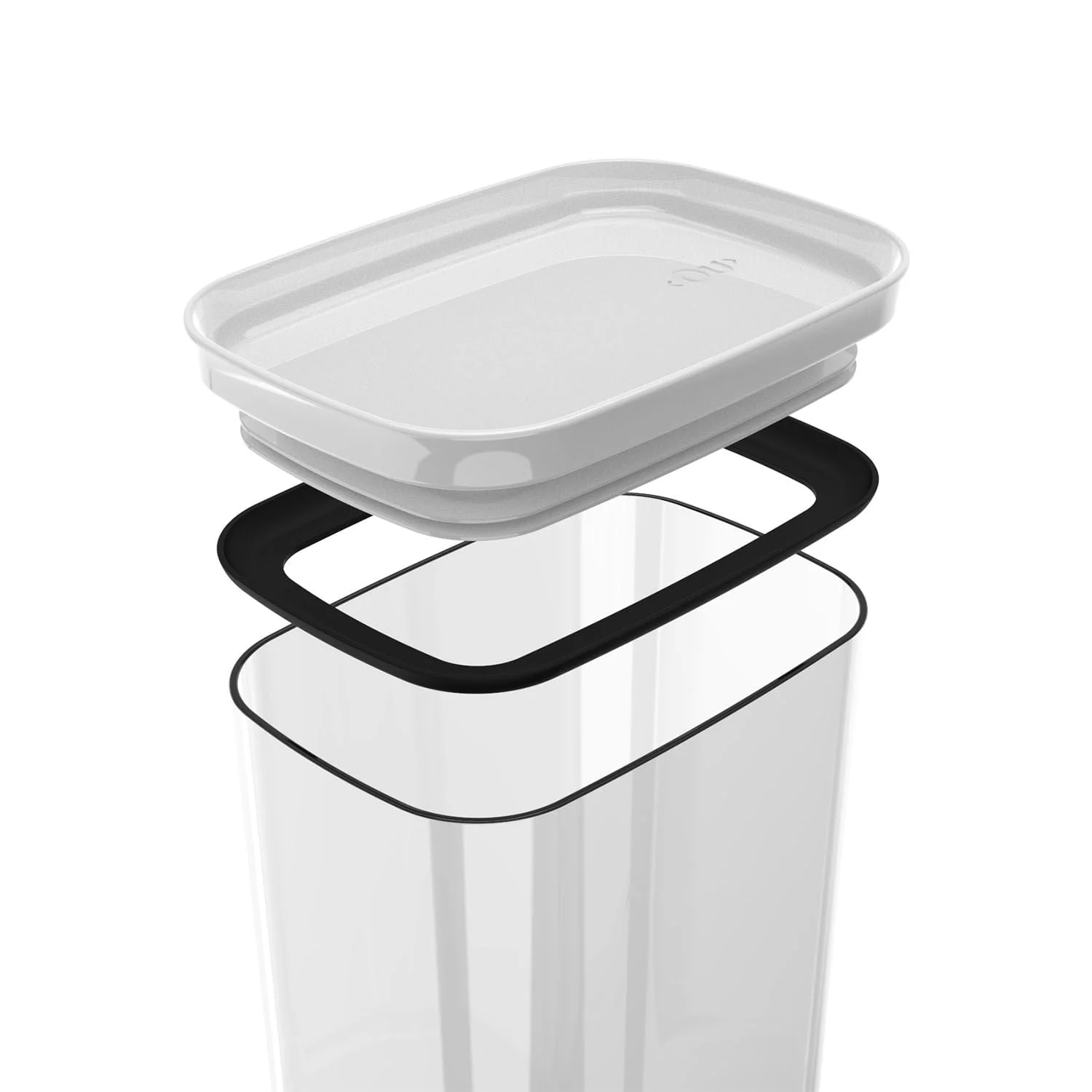Pote hermético organizador retangular Ou 1,5L Linha Block