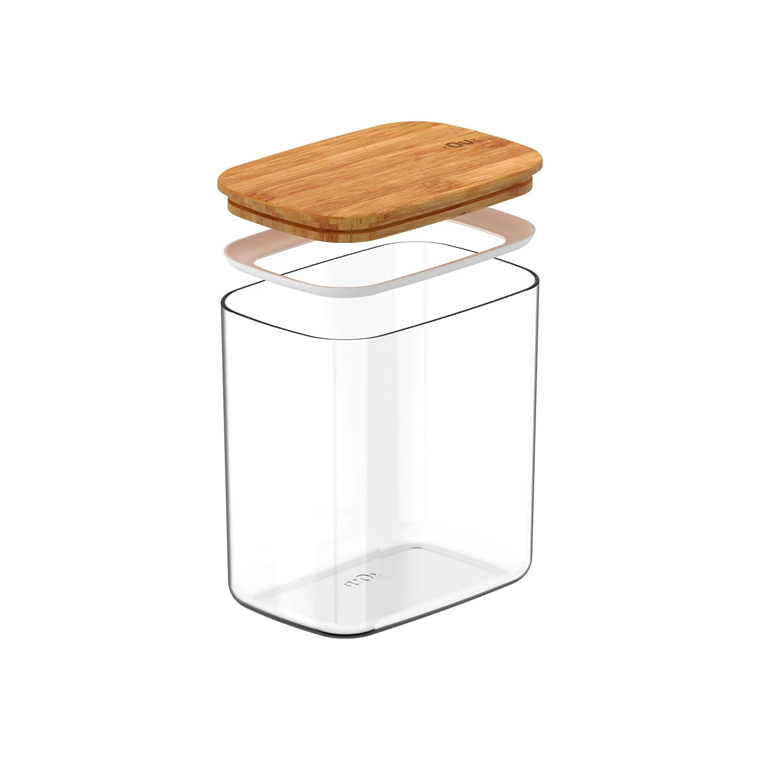Pote hermético organizador retangular Ou 1,5L Linha Keep