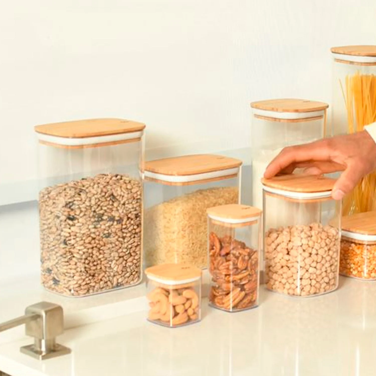 Pote hermético organizador retangular Ou 2,3L Linha Keep