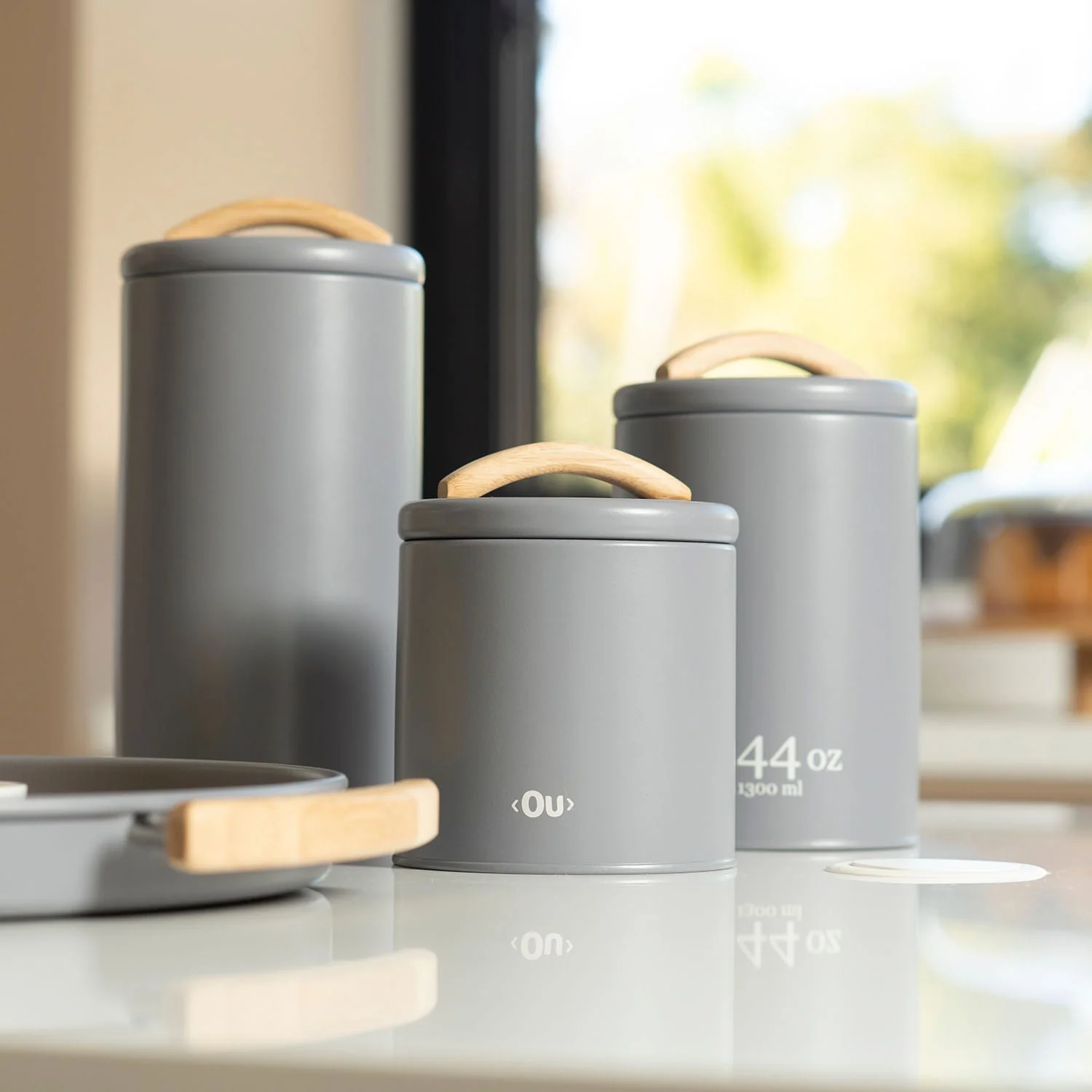 Pote mantimentos em Metal Ou 1,75L Linha Sense