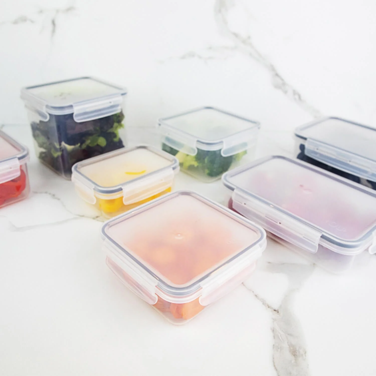 Pote organizador de geladeira quadrado Ou 800ml Linha Click